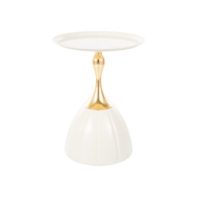 Стол журнальный SIGNAL PIANA белый/золотой 38/50